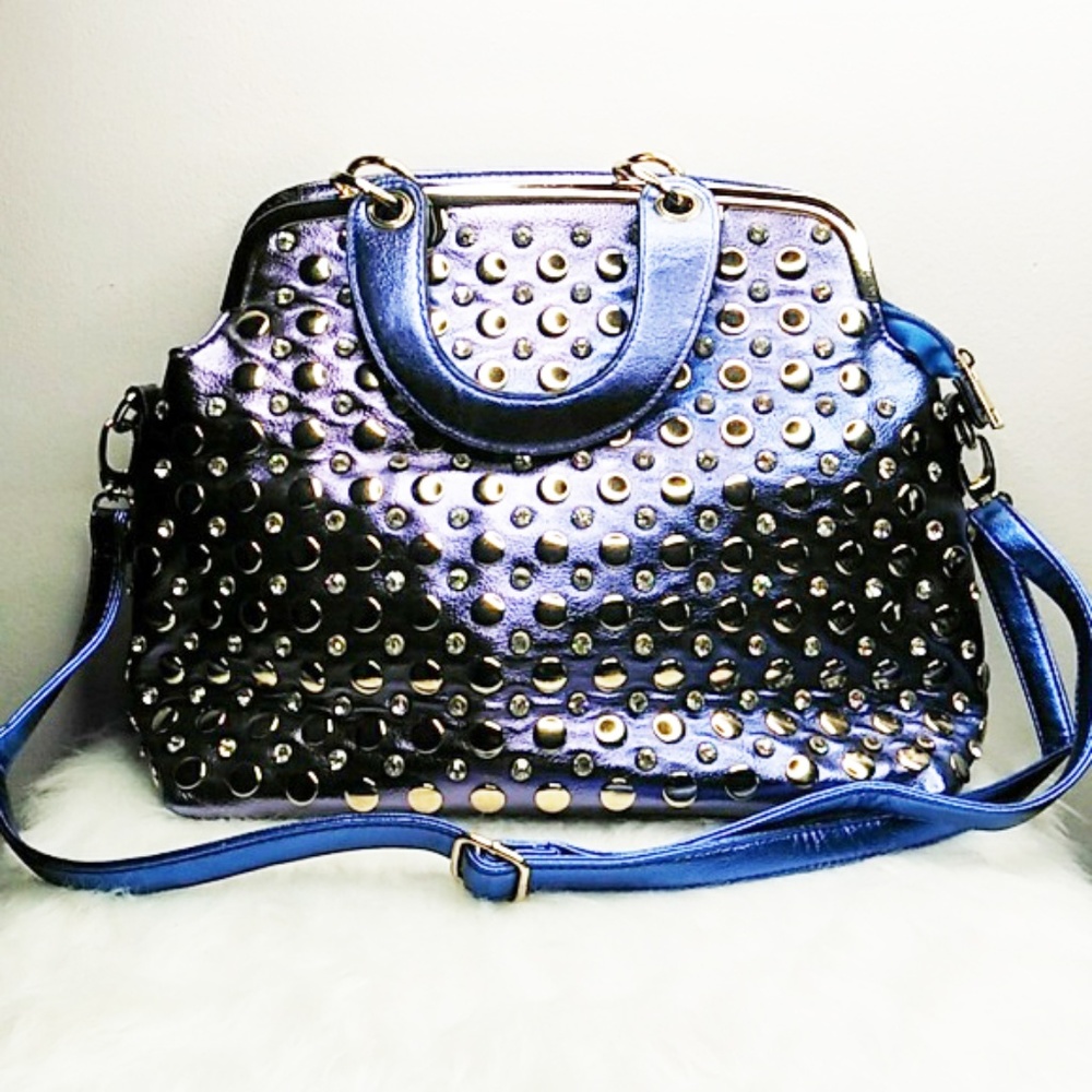 Metallic Blue Purse